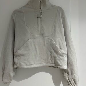 Lululemon Athletica Cream Oversized Bib Collar Sweatshirt